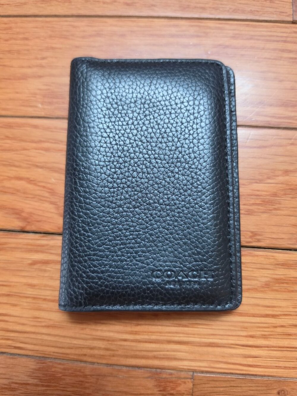 Coach Leather Bi-Fold Wallet Black